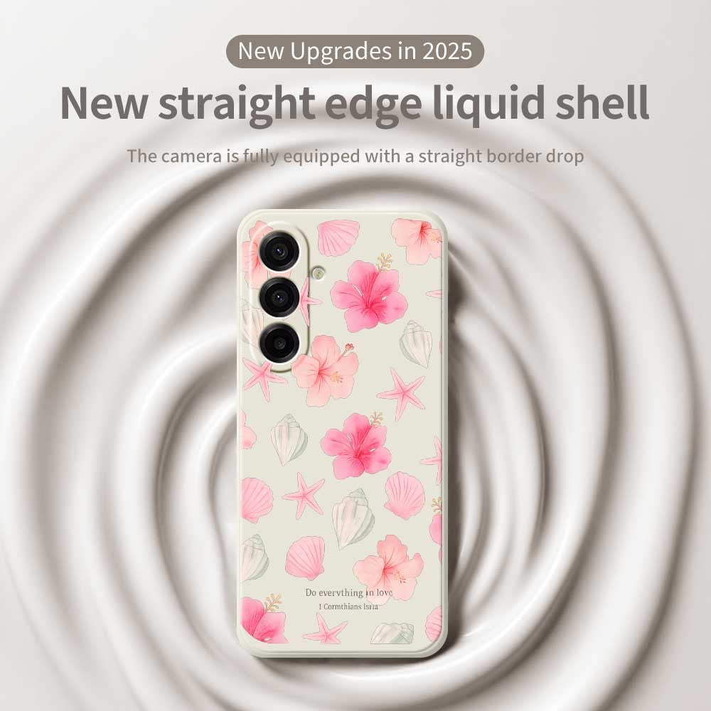 Galaxy A17 5G/4G Blumenhülle – Zartes Pfirsichblüten-Design