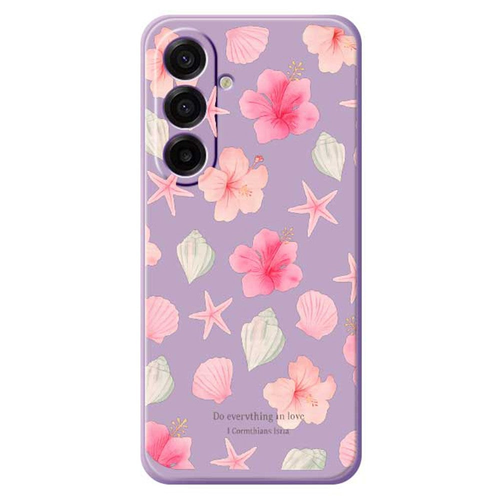 Galaxy A17 5G/4G Blumenhülle – Zartes Pfirsichblüten-Design