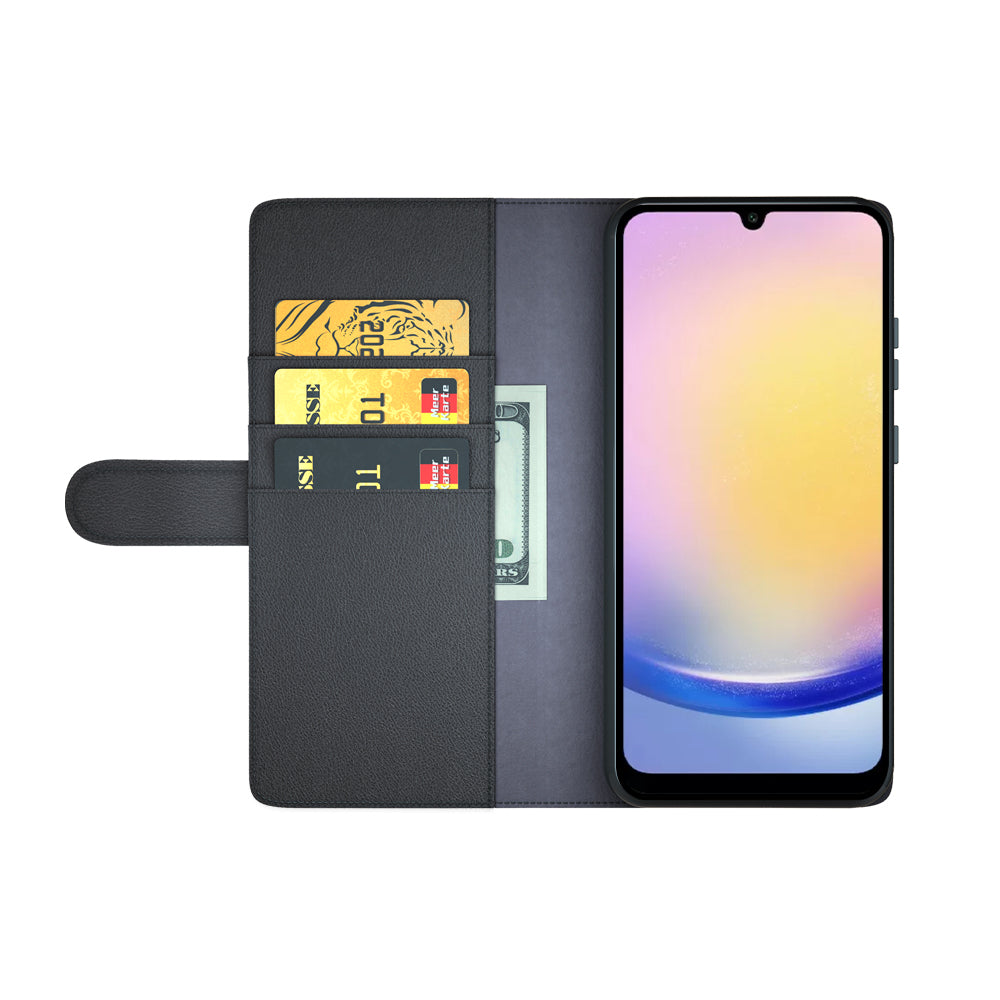 Galaxy S25 FE Echtleder Hülle mit Kartenfach