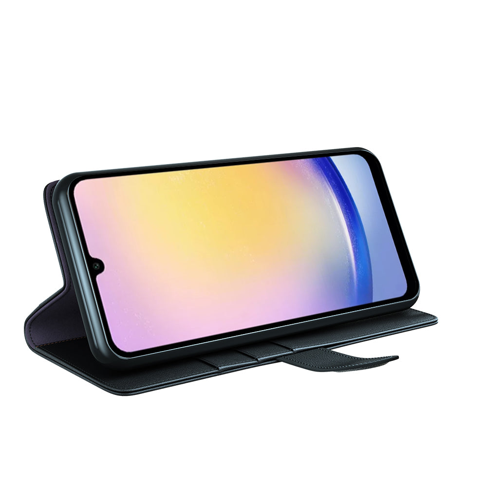 Galaxy S25 FE Echtleder Hülle mit Kartenfach