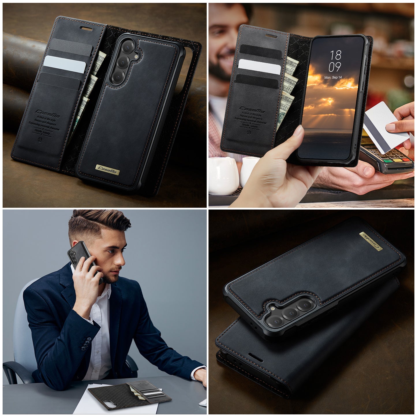 Galaxy S25 FE Wallet-Hülle – Kompatibel mit MagSafe mit RFID-Blockierung