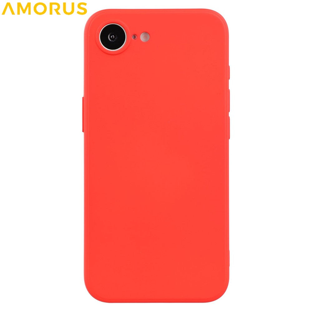AMORUS For iPhone 17e / 16e Case Precise Cutouts TPU Fiber Lining Shockproof Phone Cover