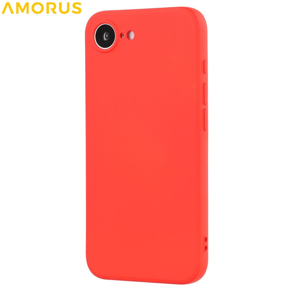 AMORUS For iPhone 17e / 16e Case Precise Cutouts TPU Fiber Lining Shockproof Phone Cover