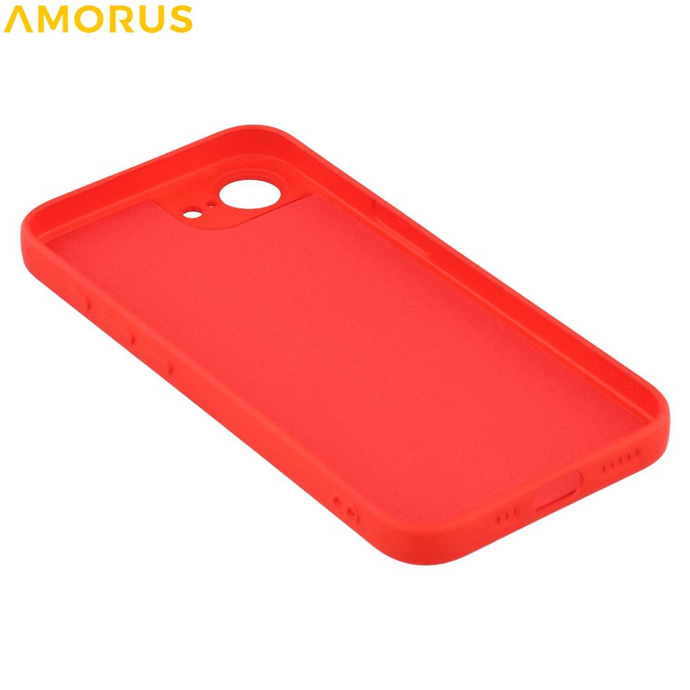 AMORUS For iPhone 17e / 16e Case Precise Cutouts TPU Fiber Lining Shockproof Phone Cover