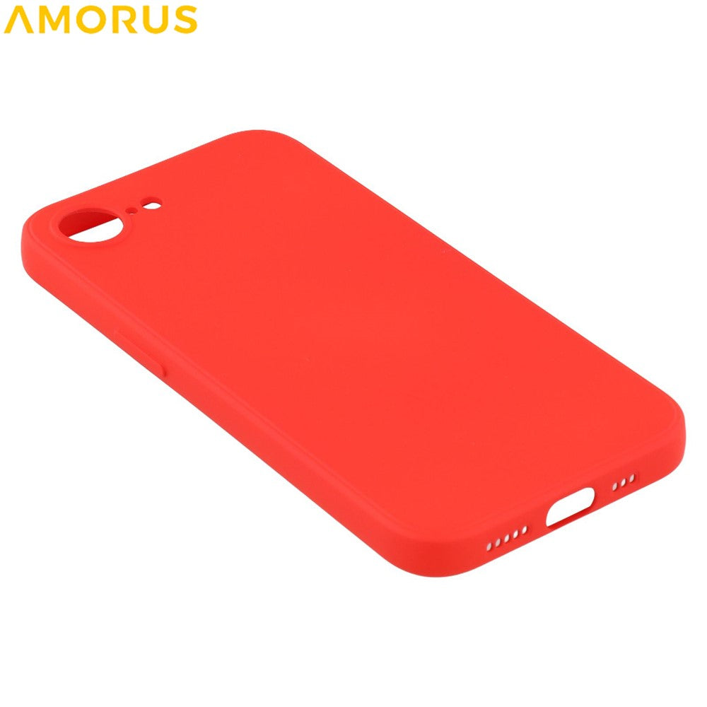 AMORUS For iPhone 17e / 16e Case Precise Cutouts TPU Fiber Lining Shockproof Phone Cover