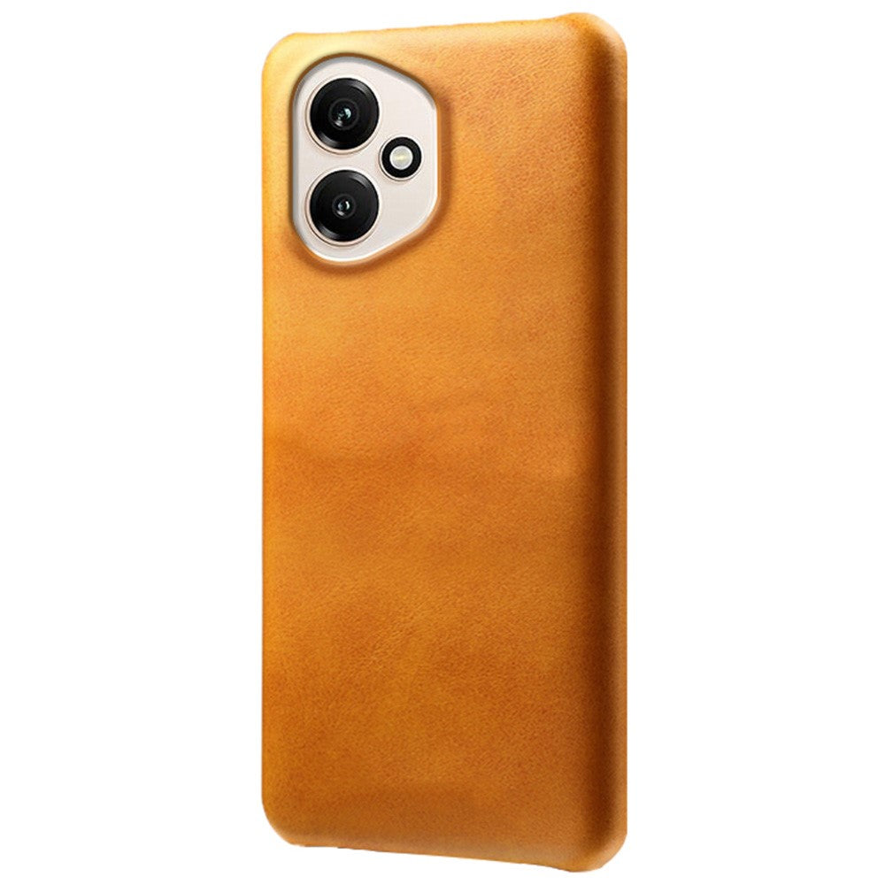 For Honor 400 5G (Global) Case Calf Texture PU Leather Hard PC Protective Phone Cover
