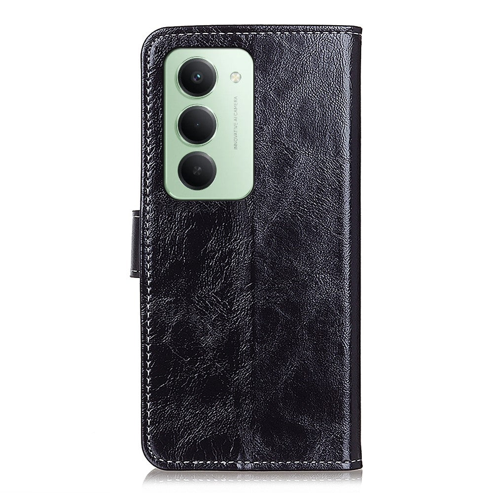For Xiaomi Redmi 15 4G (EU) (171mm) Case Wallet Leather Phone Cover Crazy Horse Texture