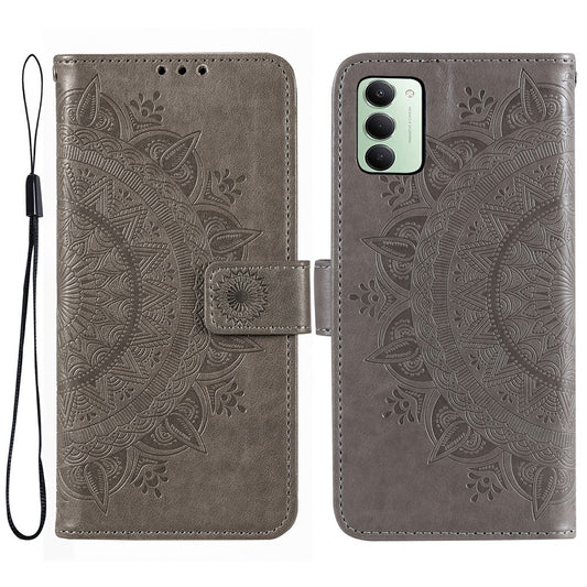 Xiaomi Redmi 15 5G (Global) (169mm) Handyhülle – Standhülle mit Aufdruck „Totem“ aus PU-Leder mit Handschlaufe