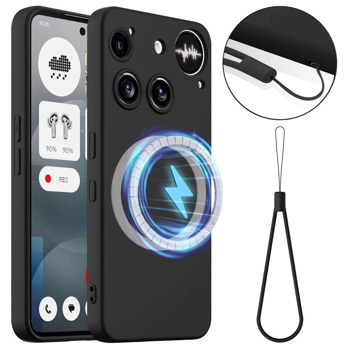 Nothing Phone (3) 5G Magnetische Handyhülle – Schutzhülle aus stoßfestem Flüssigsilikon