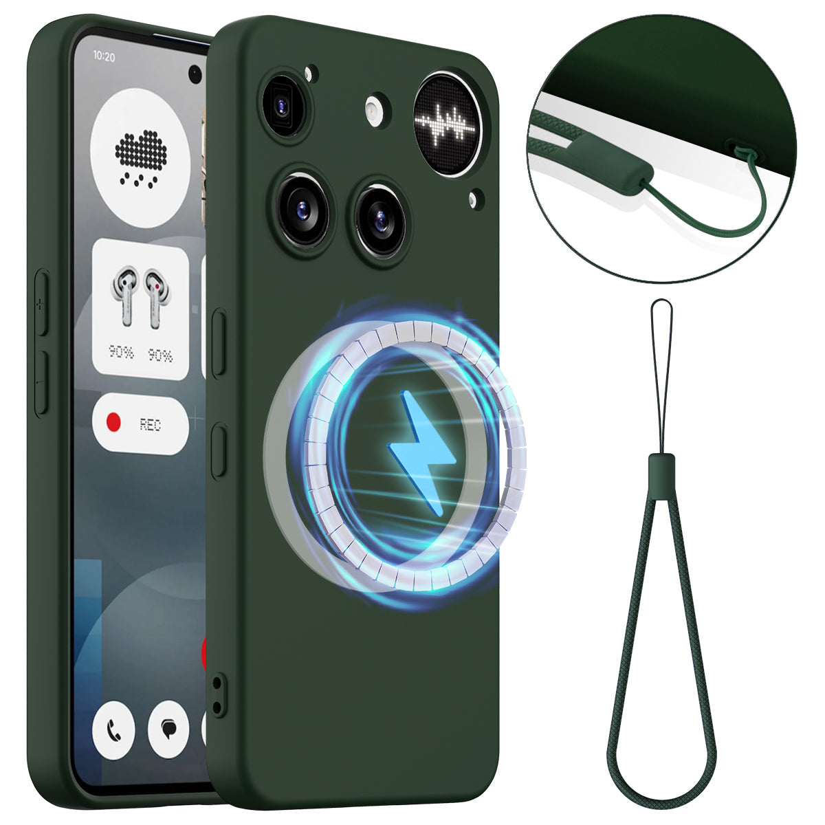 Nothing Phone (3) 5G Magnetische Handyhülle – Schutzhülle aus stoßfestem Flüssigsilikon