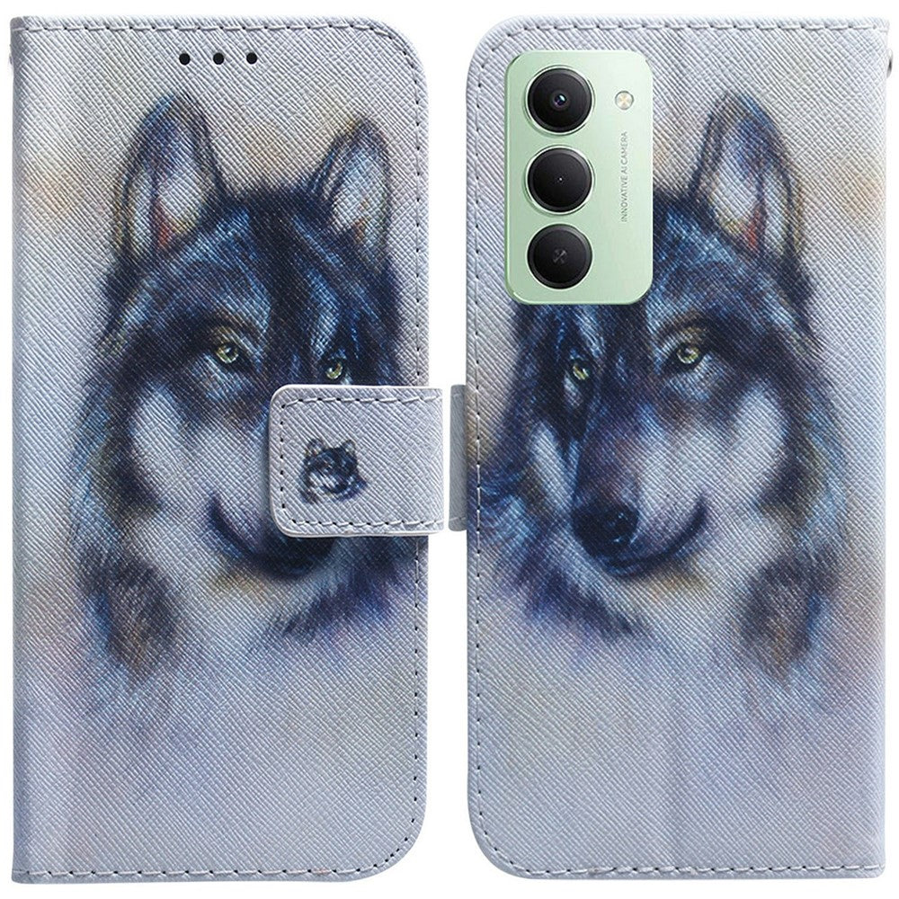 For Xiaomi Redmi 15 4G (EU) (171mm) Wallet Case Pattern Print Leather Phone Cover