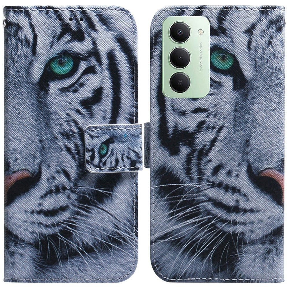 For Xiaomi Redmi 15 4G (EU) (171mm) Wallet Case Pattern Print Leather Phone Cover