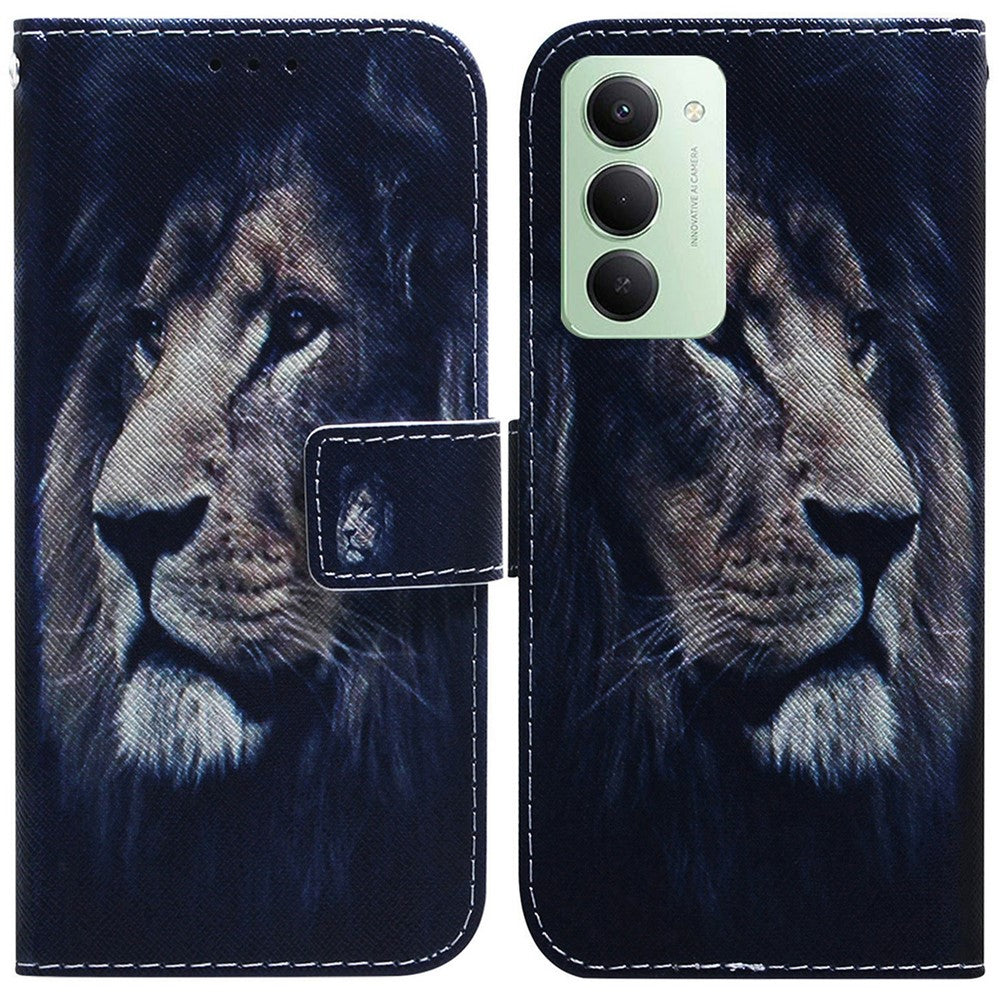 For Xiaomi Redmi 15 4G (EU) (171mm) Wallet Case Pattern Print Leather Phone Cover