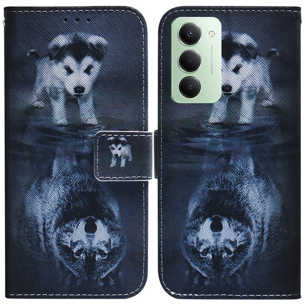 For Xiaomi Redmi 15 4G (EU) (171mm) Wallet Case Pattern Print Leather Phone Cover