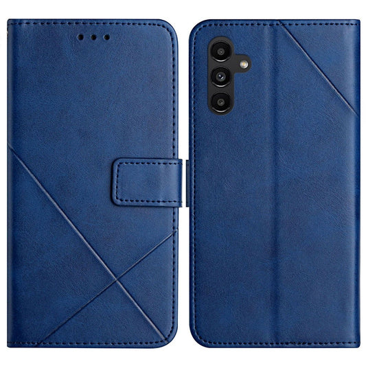 Galaxy A17 5G/4G Wallet-Hülle – Linienmuster mit Kartenfächer & Ständer