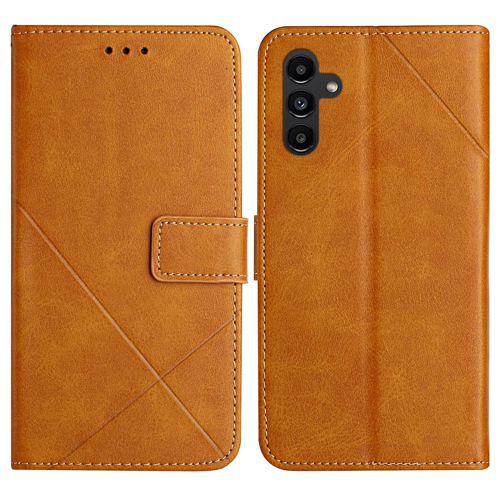 Galaxy A17 5G/4G Wallet-Hülle – Linienmuster mit Kartenfächer & Ständer