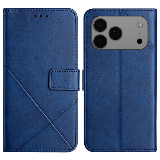 iPhone 17 Pro Max Wallet-Hülle – Linienmuster mit Kartenfächer & Ständer