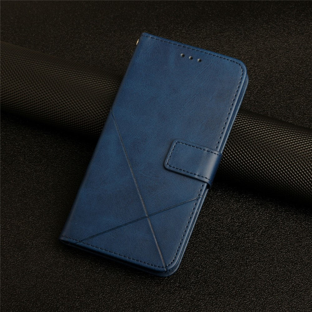 Galaxy S25 FE Wallet-Hülle – Linienmuster mit Kartenfächer & Ständer