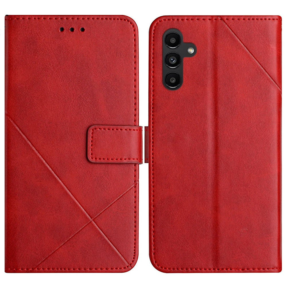 Galaxy S25 FE Wallet-Hülle – Linienmuster mit Kartenfächer & Ständer
