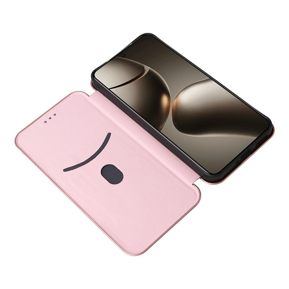 For Xiaomi 15T Pro Case Carbon Fiber Texture Drop-Proof PU Leather Phone Cover