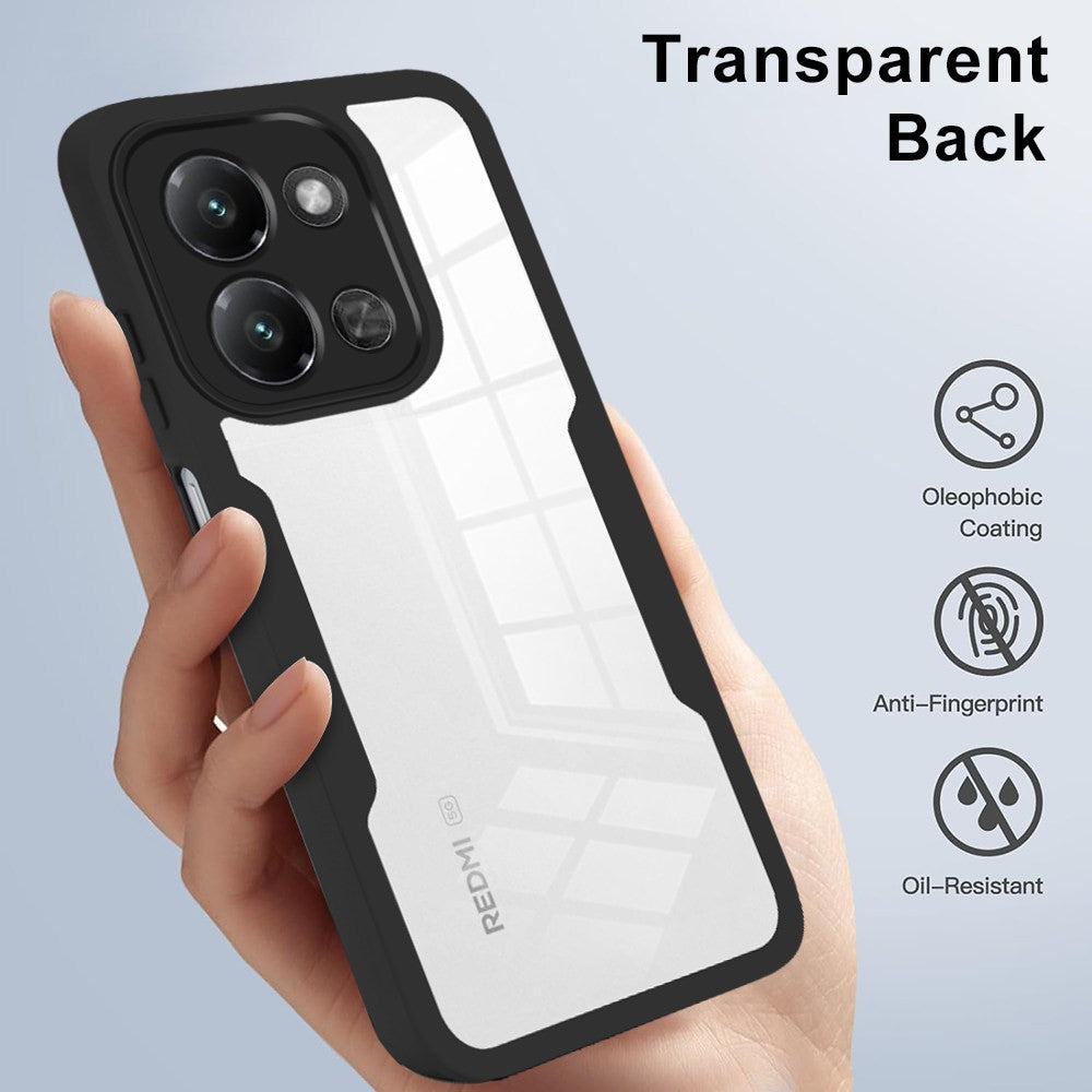 Phone Case For Xiaomi Redmi 15C 4G (EU) (173mm) / 15C 5G (EU) (173mm) / Poco C85 4G (173mm) Acrylic + TPU Clear Cover with PET Screen Film