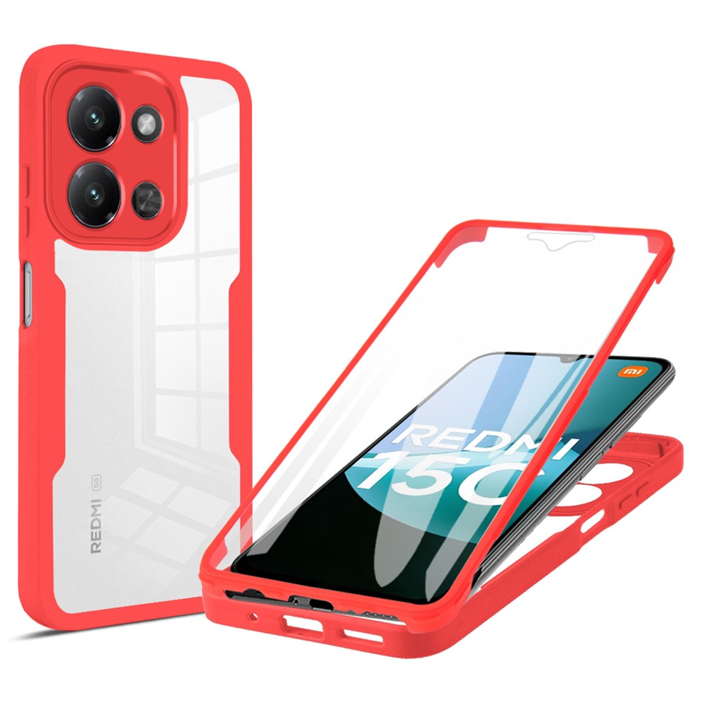 Phone Case For Xiaomi Redmi 15C 4G (EU) (173mm) / 15C 5G (EU) (173mm) / Poco C85 4G (173mm) Acrylic + TPU Clear Cover with PET Screen Film