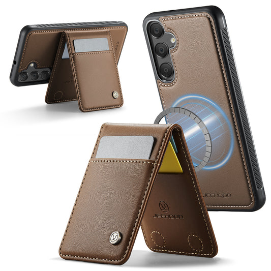 Galaxy A16 5G/4G Leder-Hülle mit Kartenfach & RFID-Schutz – MagSafe kompatibel