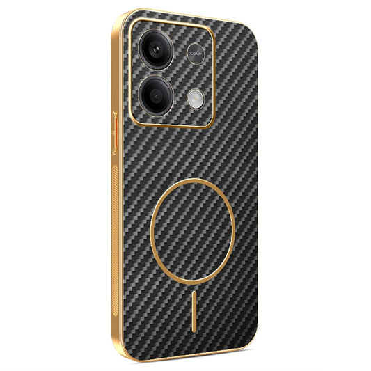 Xiaomi Redmi Note 13 5G Handyhülle – aus strukturiertem, galvanisiertem TPU mit Kohlefaser-Rückseite