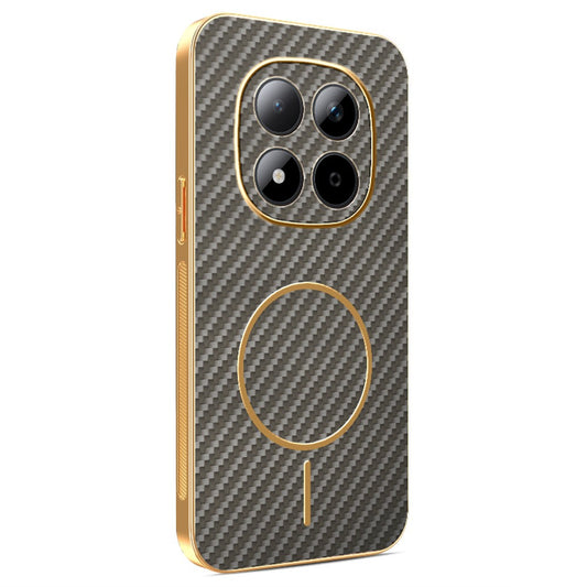 Xiaomi Redmi Note 15 Pro 5G (Global) Handyhülle – aus strukturiertem, galvanisiertem TPU mit Kohlefaser-Rückseite