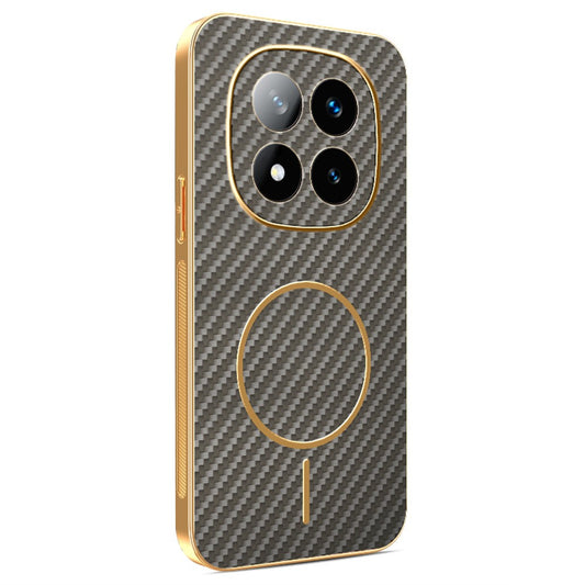 Xiaomi Redmi Note 14 Pro+ 5G Handyhülle – aus strukturiertem, galvanisiertem TPU mit Kohlefaser-Rückseite