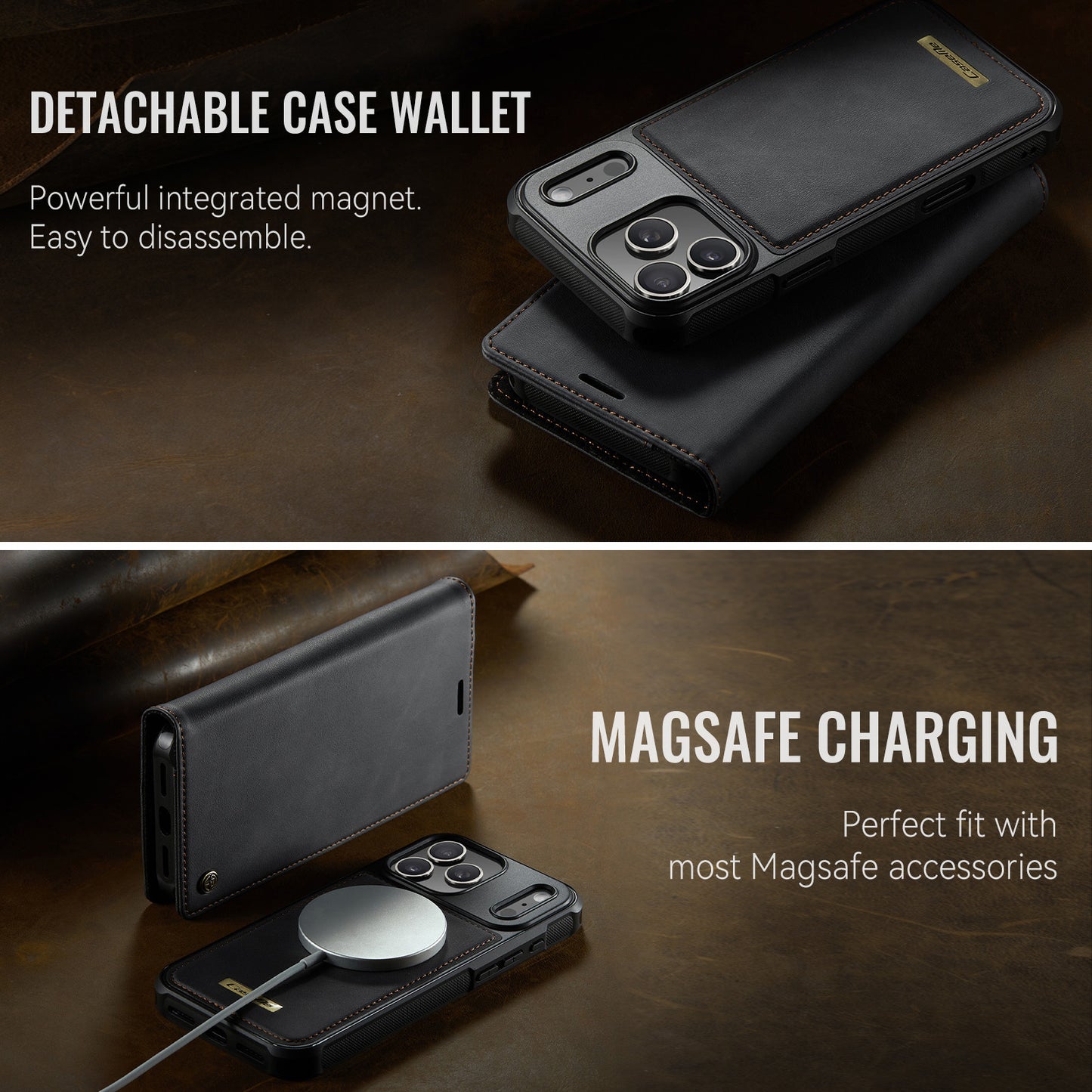 iPhone 17 Pro Wallet-Hülle – Kompatibel mit MagSafe mit RFID-Blockierung