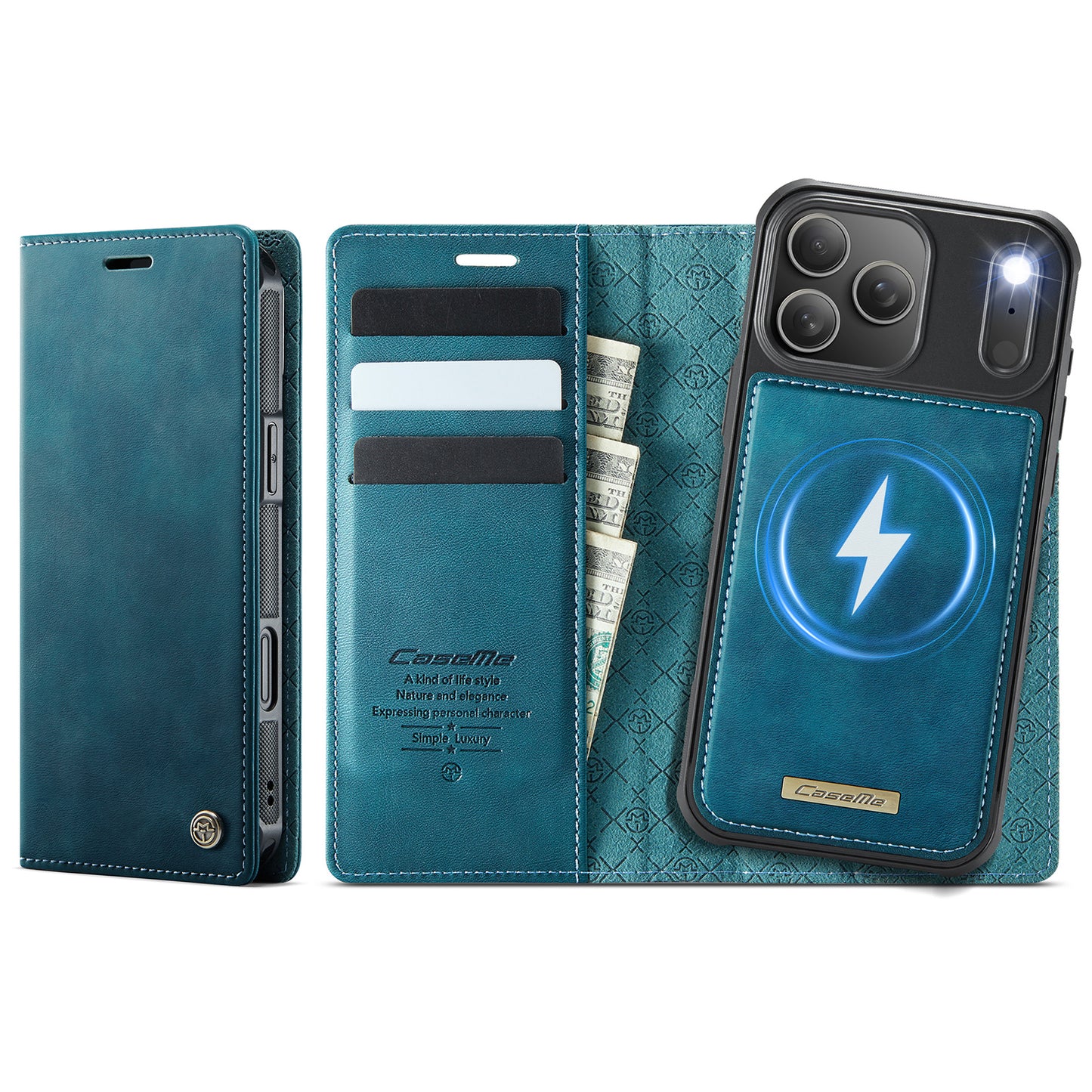 iPhone 17 Pro Wallet-Hülle – Kompatibel mit MagSafe mit RFID-Blockierung