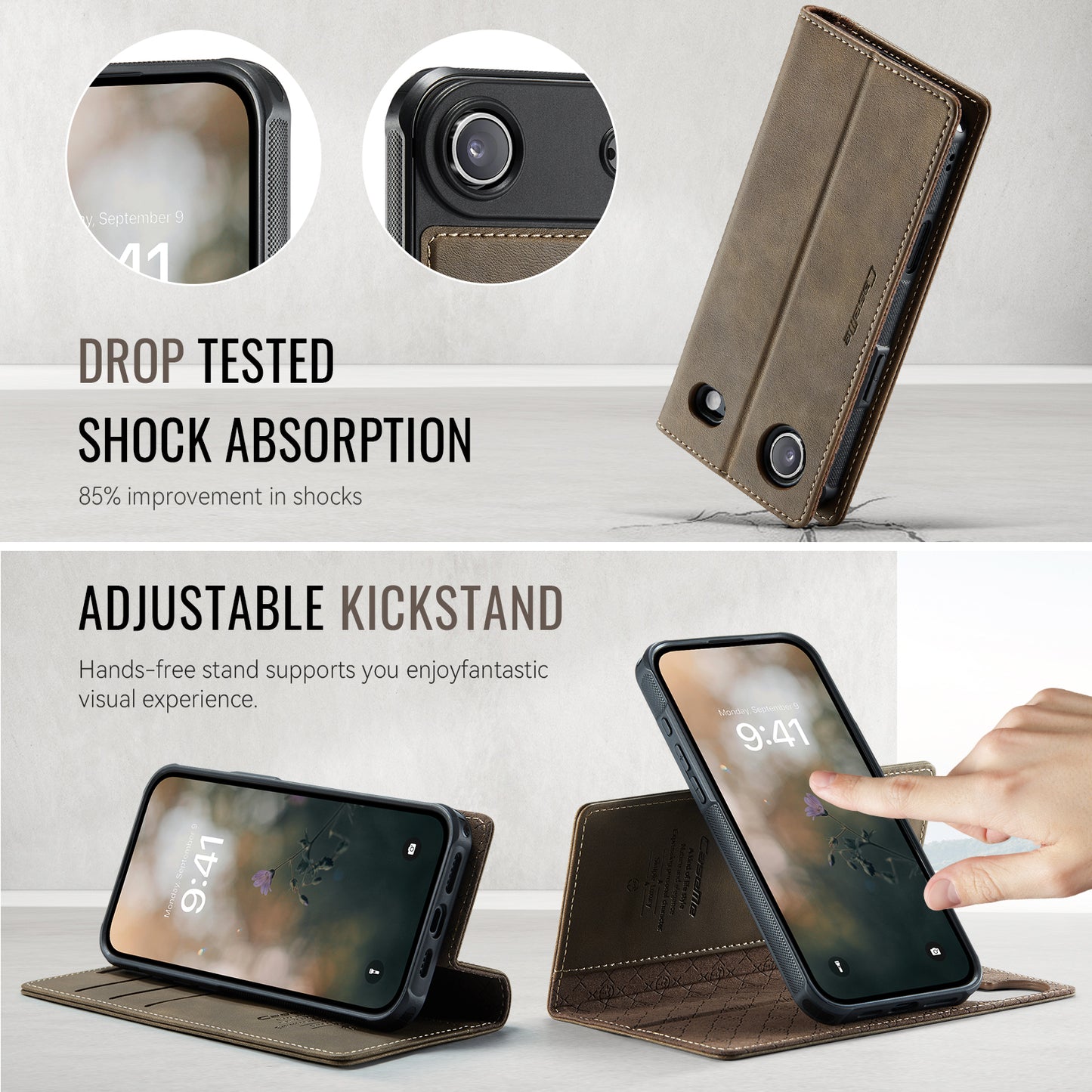 iPhone Air Wallet-Hülle – Kompatibel mit MagSafe mit RFID-Blockierung