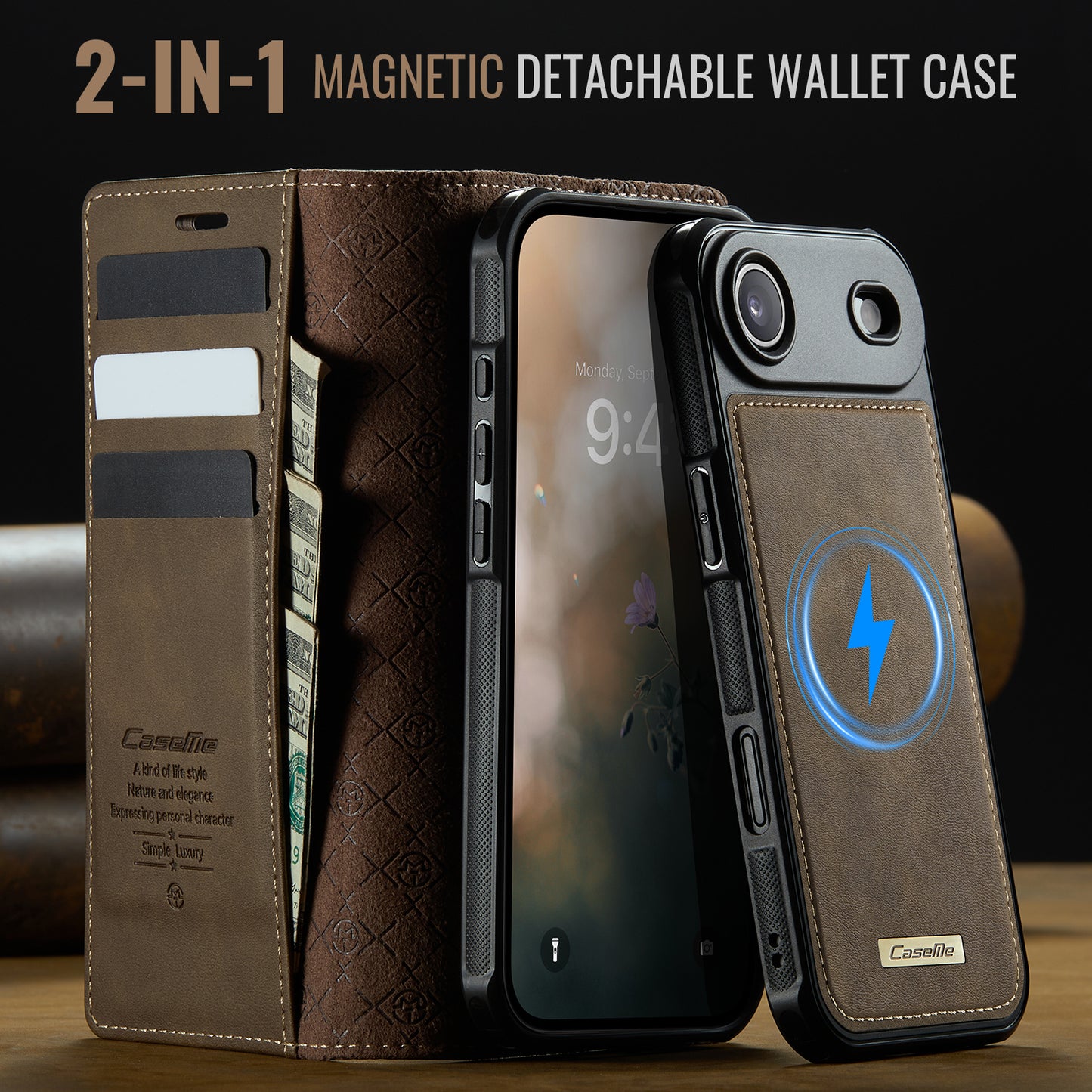 iPhone Air Wallet-Hülle – Kompatibel mit MagSafe mit RFID-Blockierung
