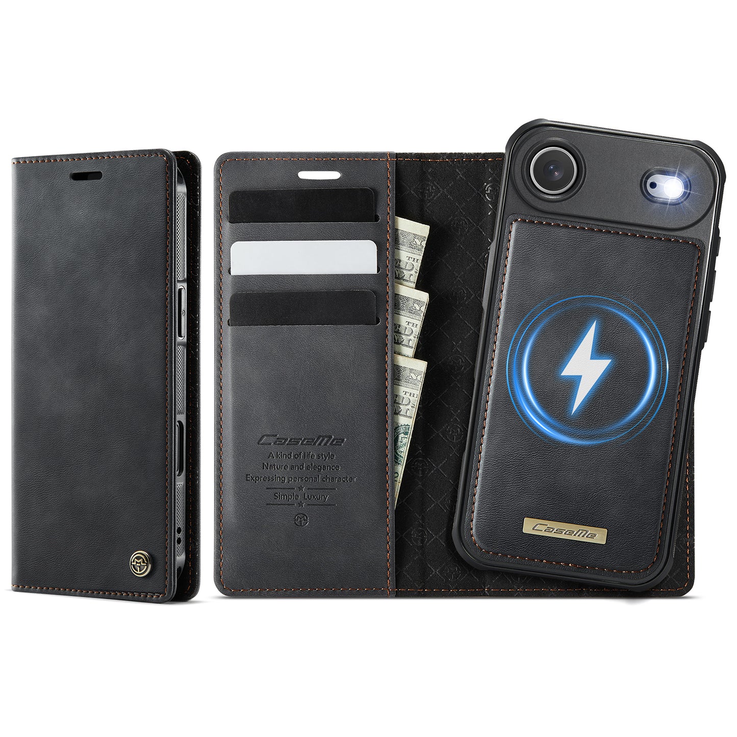 iPhone Air Wallet-Hülle – Kompatibel mit MagSafe mit RFID-Blockierung
