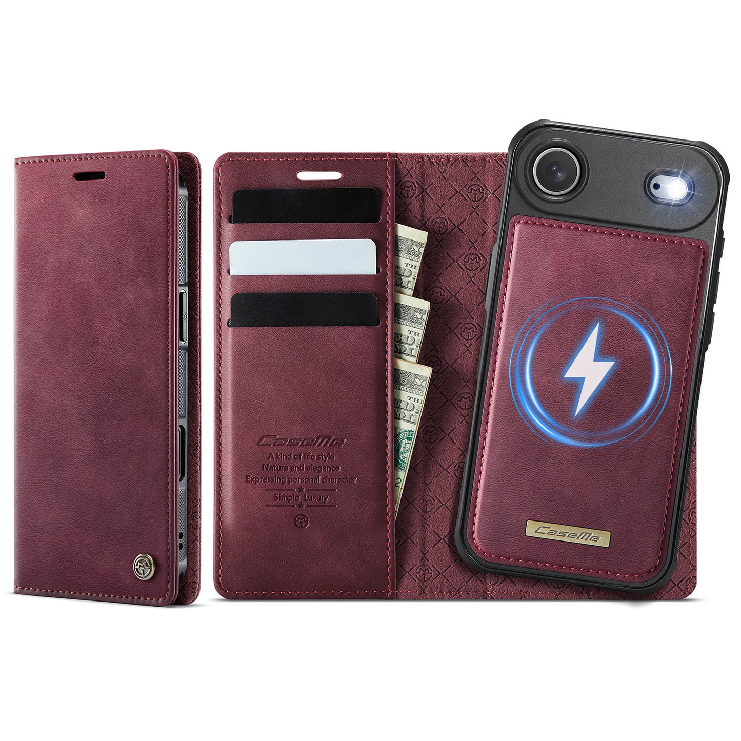 iPhone Air Wallet-Hülle – Kompatibel mit MagSafe mit RFID-Blockierung