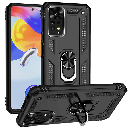 For Xiaomi Redmi Note 11E Pro 5G / Xiaomi Redmi Note 11 Pro 5G (Qualcomm) Case PC + TPU Phone Cover with Kickstand