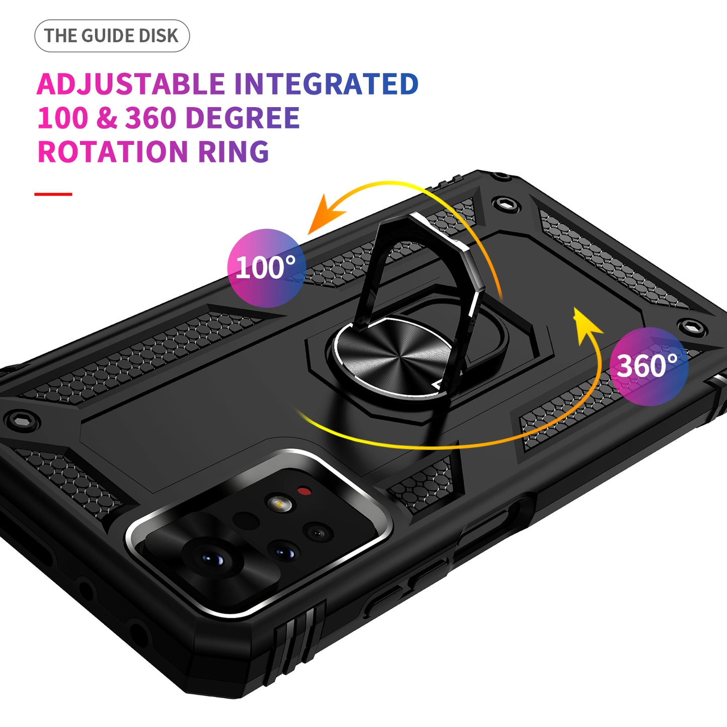 For Xiaomi Redmi Note 11E Pro 5G / Xiaomi Redmi Note 11 Pro 5G (Qualcomm) Case PC + TPU Phone Cover with Kickstand