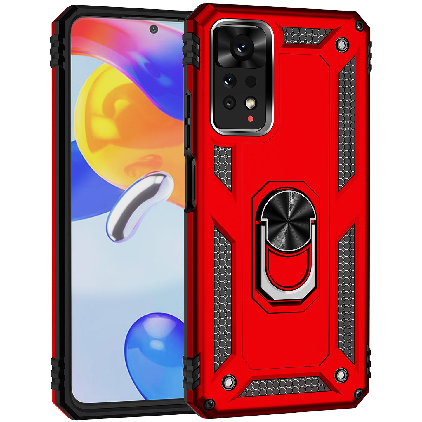 For Xiaomi Redmi Note 11E Pro 5G / Xiaomi Redmi Note 11 Pro 5G (Qualcomm) Case PC + TPU Phone Cover with Kickstand