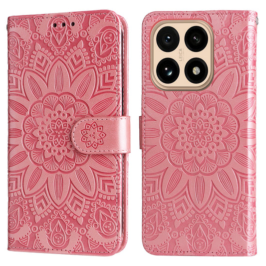 Xiaomi 15T Handyhülle – mit Sonnenblumen-Aufdruck, Leder-Geldbörsen
