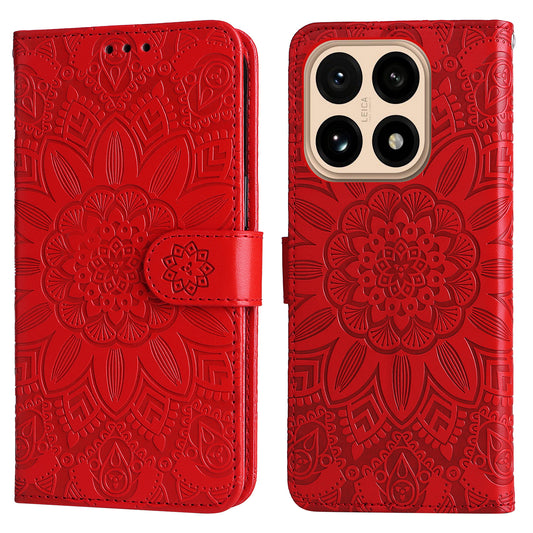 Xiaomi 15T Handyhülle – mit Sonnenblumen-Aufdruck, Leder-Geldbörsen