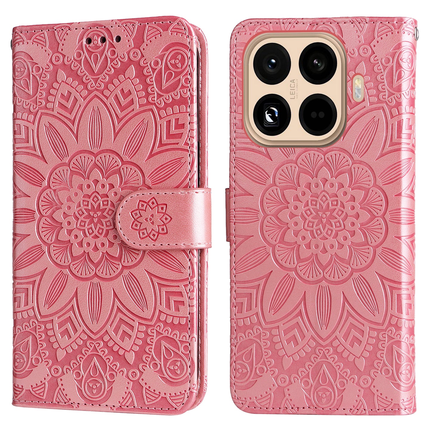 For Xiaomi 15T Pro Case Sunflower Imprint Leather Wallet Phone Cover