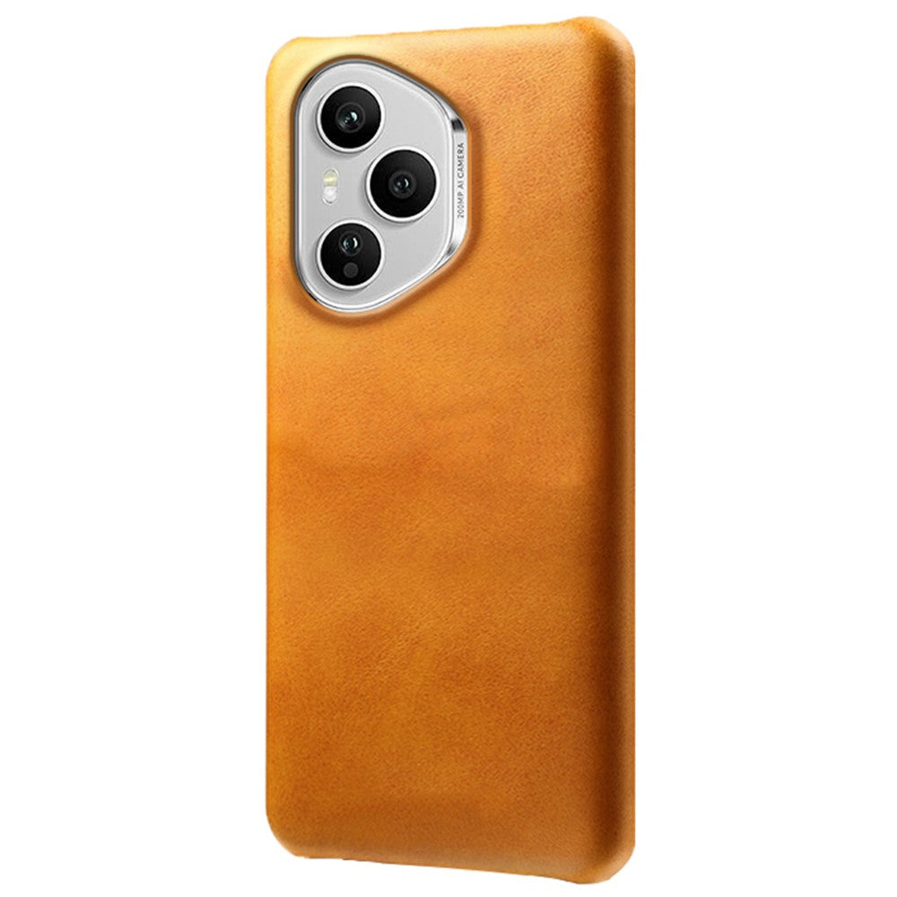 For Honor 400 Pro 5G (Global) Case Calf Texture PU Leather Hard PC Protective Phone Cover