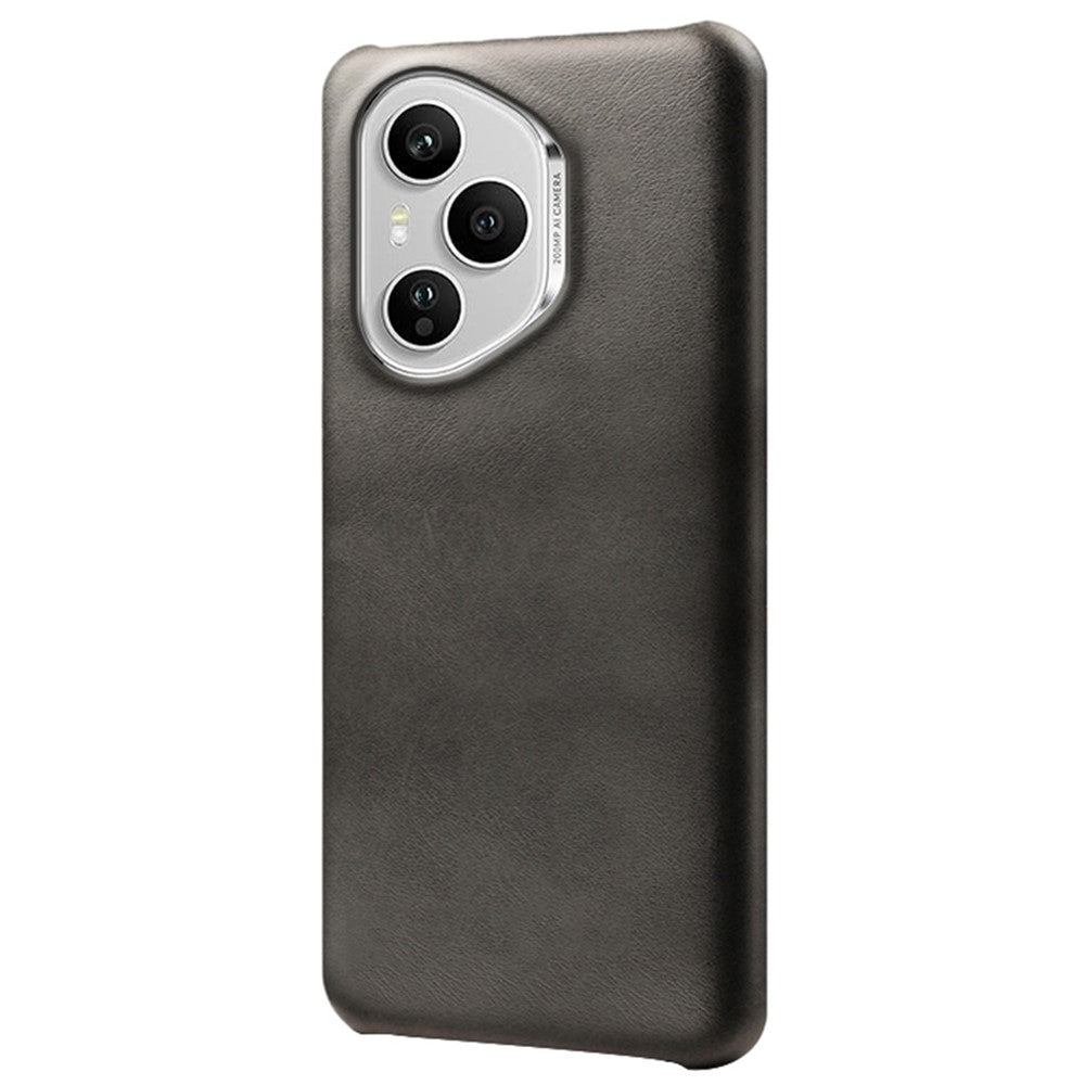 For Honor 400 Pro 5G (Global) Case Calf Texture PU Leather Hard PC Protective Phone Cover