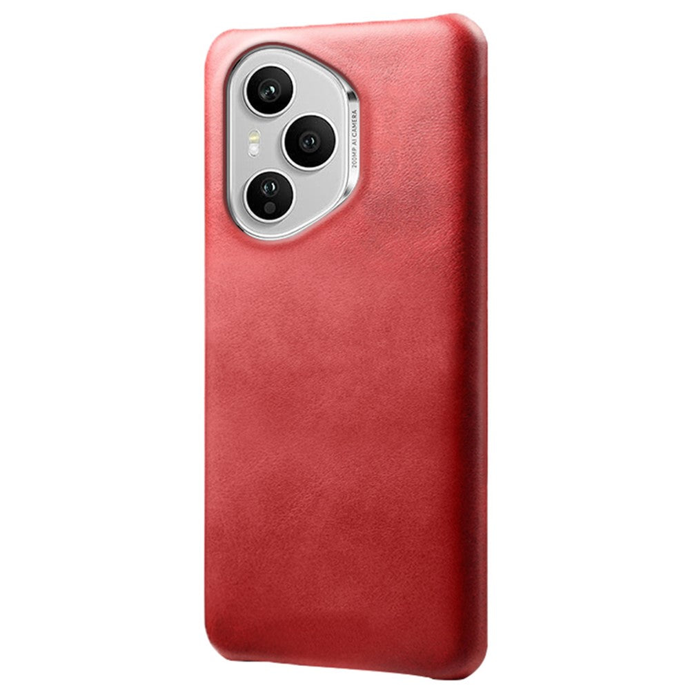 For Honor 400 Pro 5G (Global) Case Calf Texture PU Leather Hard PC Protective Phone Cover