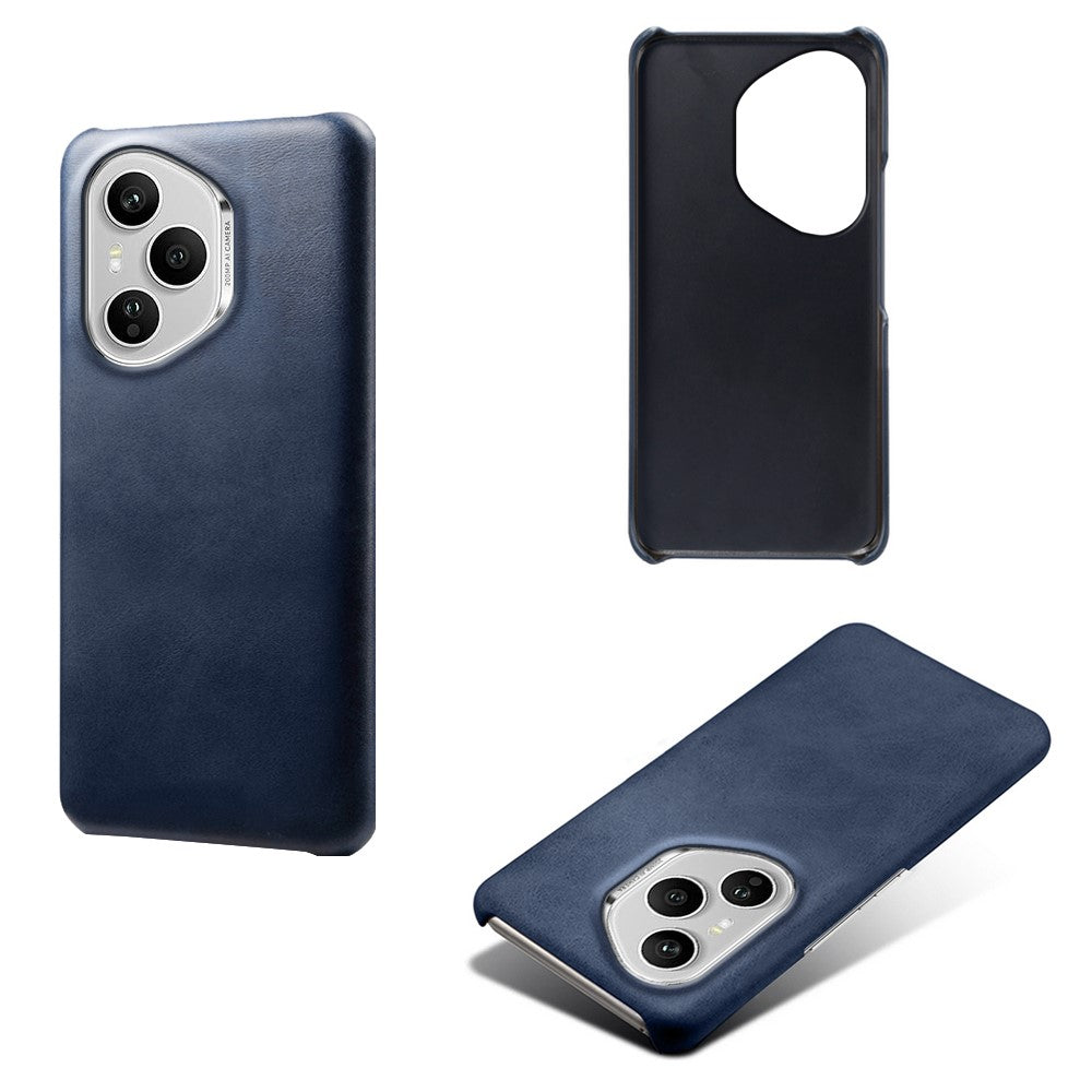 For Honor 400 Pro 5G (Global) Case Calf Texture PU Leather Hard PC Protective Phone Cover