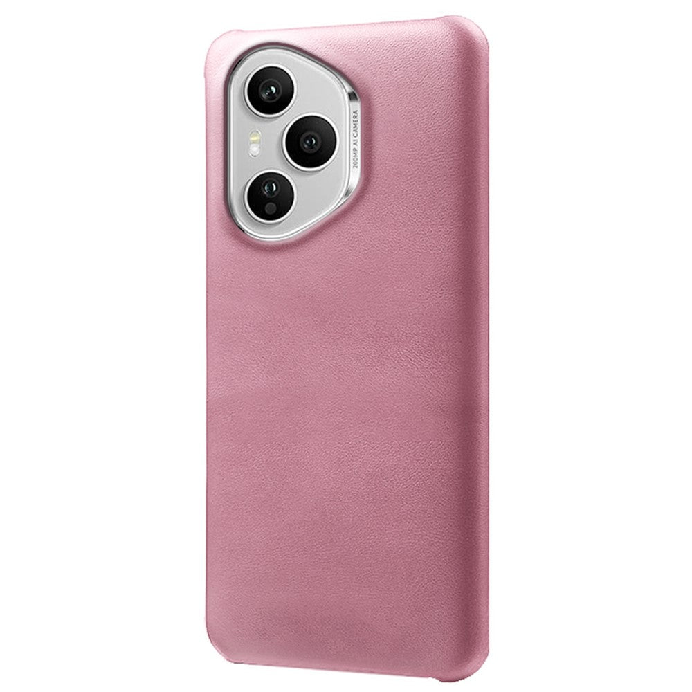 For Honor 400 Pro 5G (Global) Case Calf Texture PU Leather Hard PC Protective Phone Cover