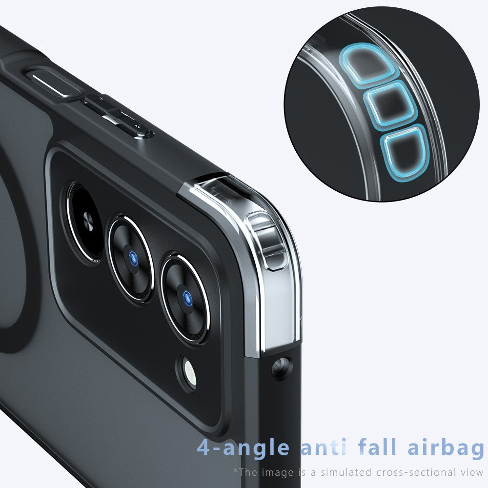 For Xiaomi Redmi 15 4G (EU) (171mm) / 15 5G (EU) (171mm) Magnetic Case TPU + PC Matte Skin Touch Phone Cover