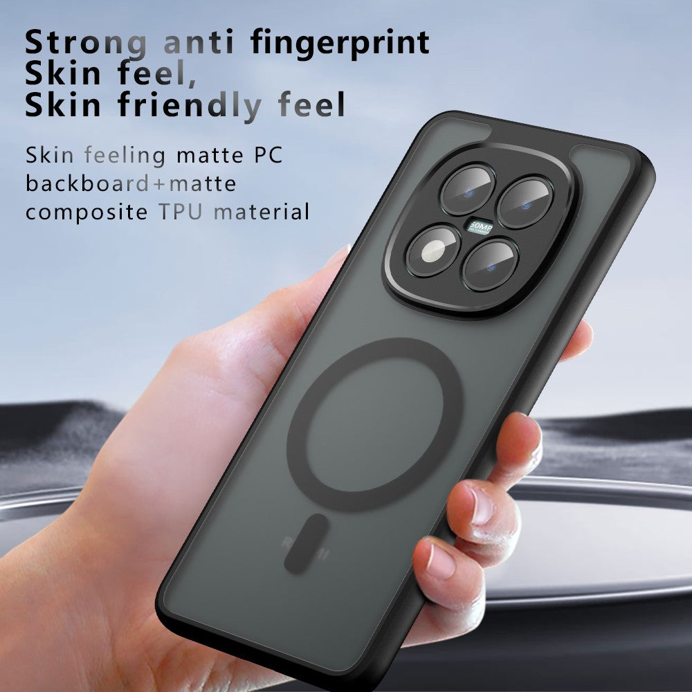 For Xiaomi Poco M8 Pro 5G / Redmi Note 15 Pro+ 5G (Global) Magnetic Case TPU + PC Matte Skin Touch Phone Cover