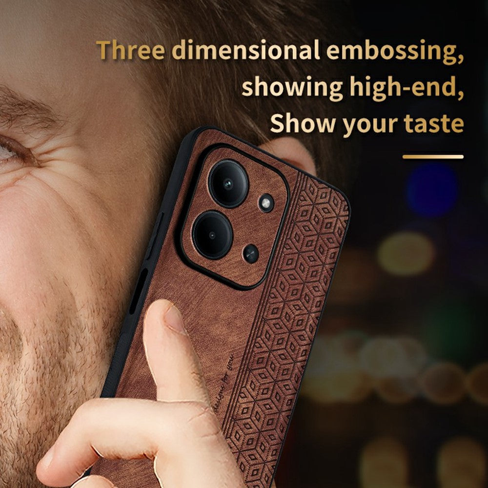 AZNS Protective Case For Xiaomi Redmi 15C 5G (EU) (173mm)  /  4G (EU) (173mm)  /  Poco C85 4G (173mm) PU Leather Covered TPU Phone Shell